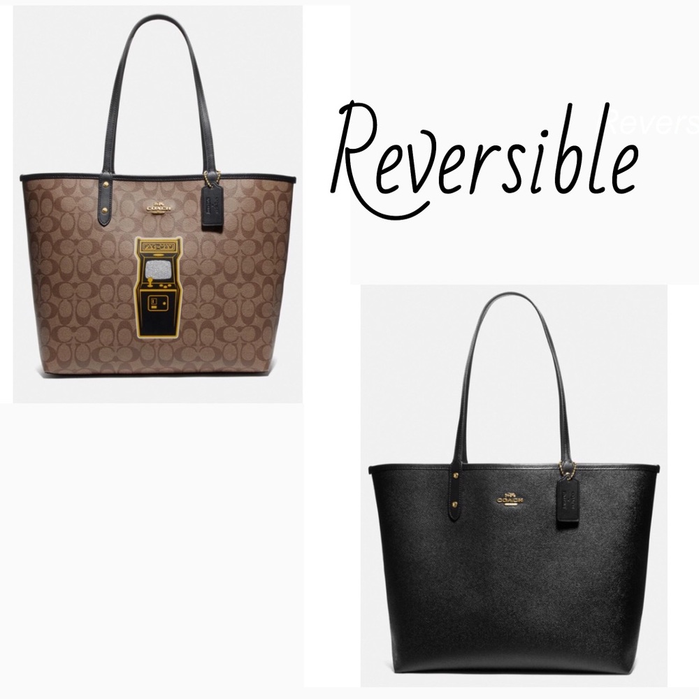 New Coach Reversible Limited Edition Pac Man Tote